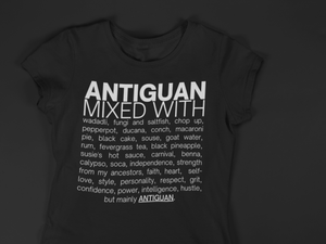 Antiguan Mixed With "Fungi, Saltfish, & Chop Up"