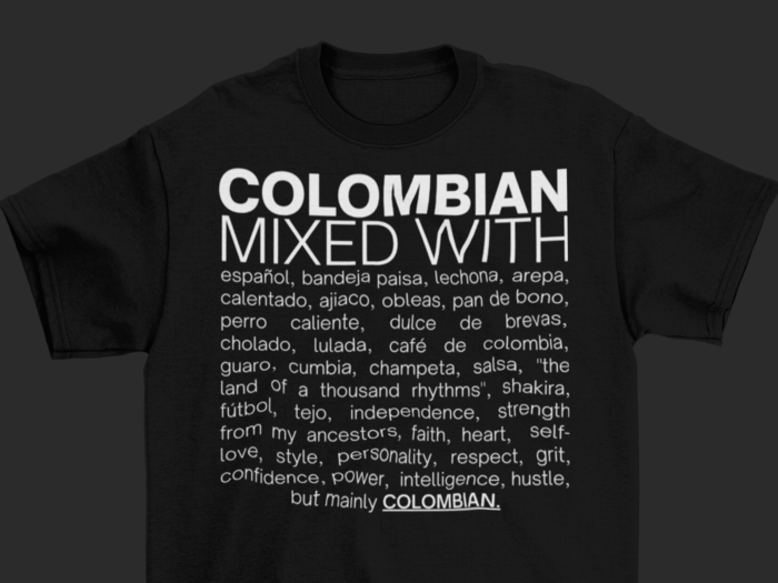 Colombian Mixed With "Arepas & Lulada" T-Shirt
