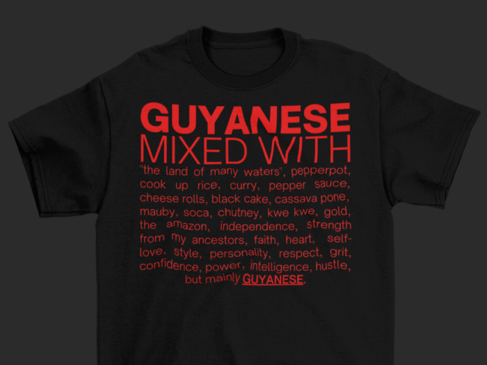 Guyanese Mixed With "Pepperpot" T-Shirt (Version 2.0)
