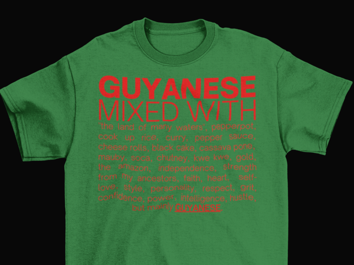 Guyanese Mixed With "Pepperpot" T-Shirt (Version 2.0)