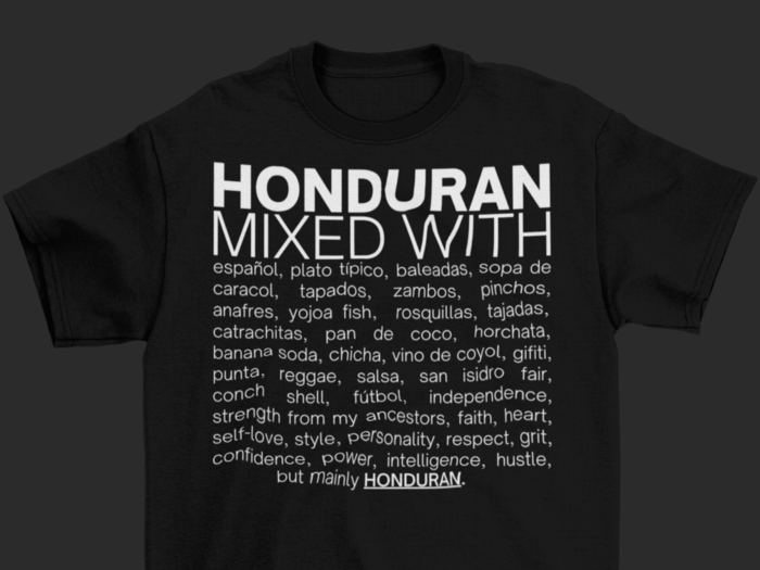 Honduran Mixed With "Plato Típico & Baleadas" T-Shirt