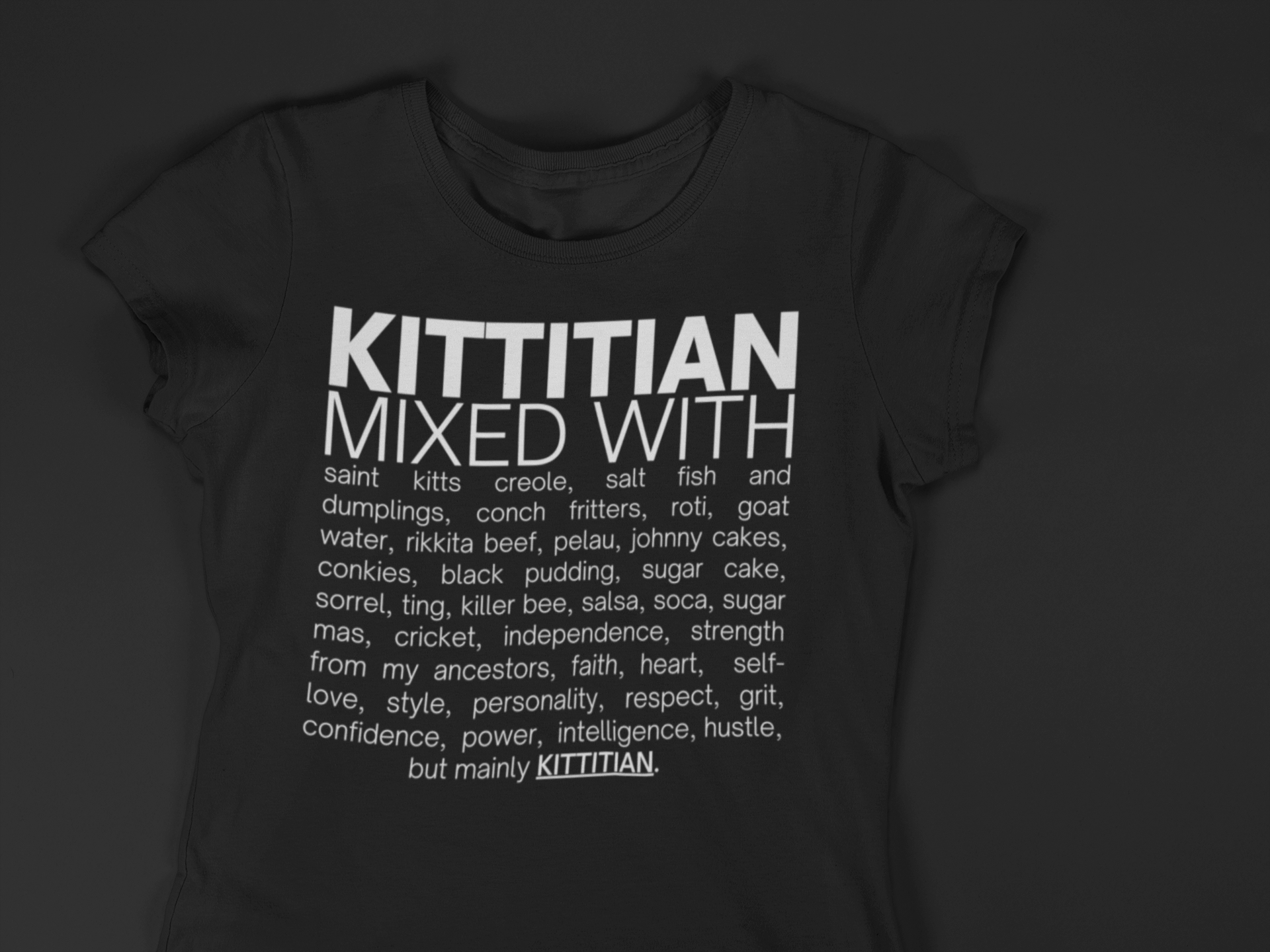 Kittitian Mixed With "Saltfish, Dumplings & Cricket"