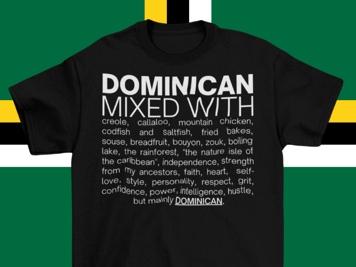 🇩🇲 Dominican Mixed With "Callaloo & Zouk" T-Shirt 🇩🇲